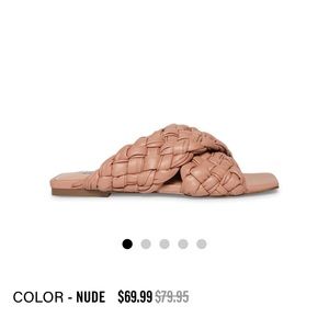 Thick braided upper straps sandals